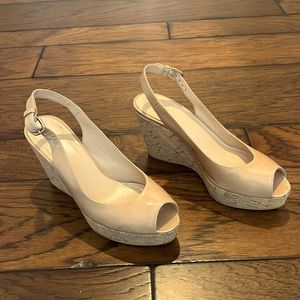 Love these! Stuart Weizman platform/heal peep toe shoes.